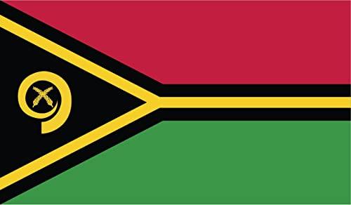 Generic Vanuatu Flag Magnets | 2-Pack | 5-Inches by 3-Inches | Premium Quality Heavy Duty 30MIL Magnetic Prints | MagnetPD565