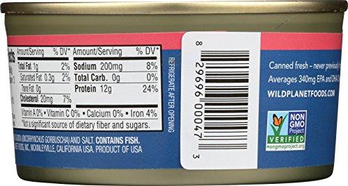 Wild Planet Wild Planet Wild Pink Salmon, Canned Salmon, Sustainably Caught, Non-GMO, Kosher 6 Ounce can