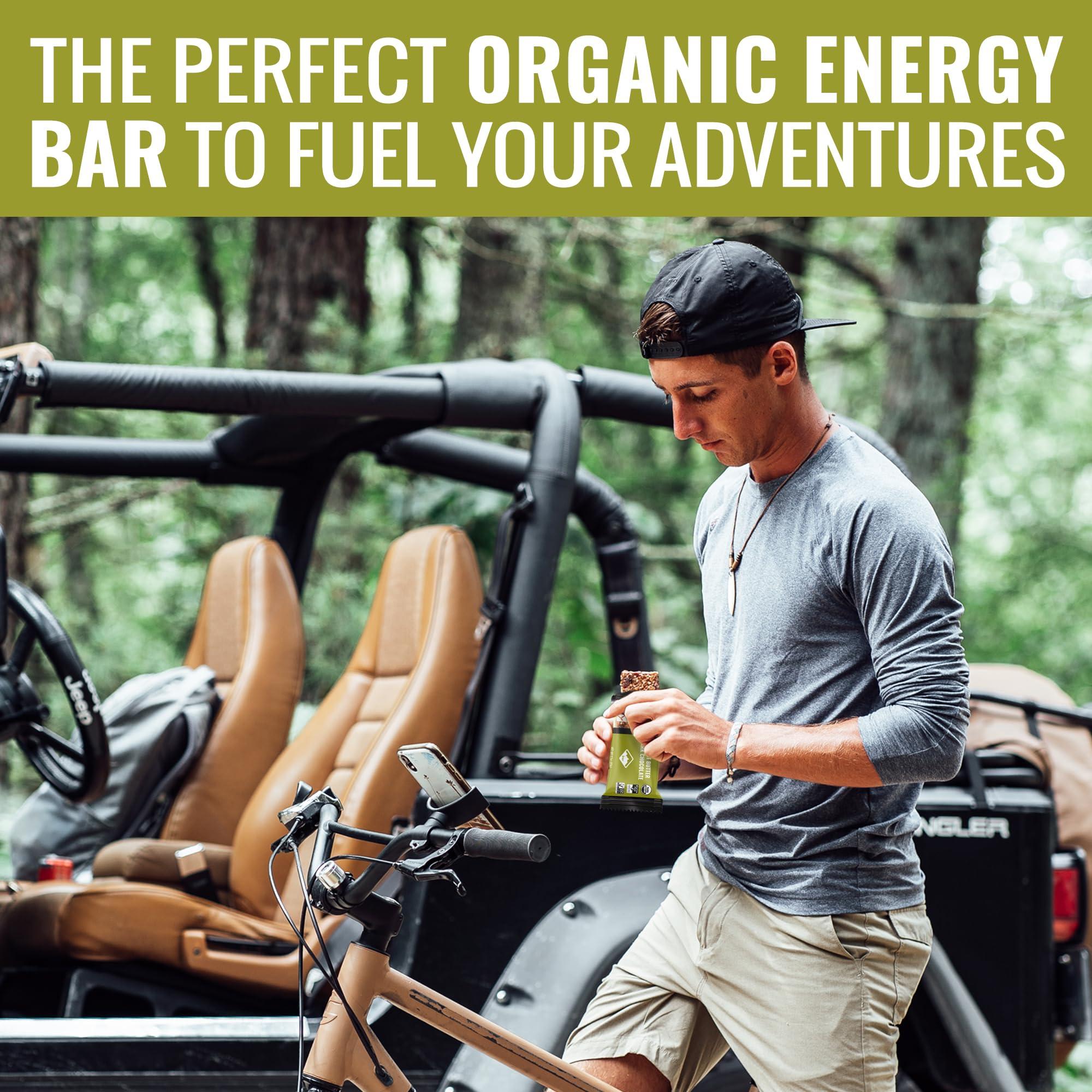 Kate's Kate’s Real Food Organic Energy Bars, Non-GMO, All-Natural Ingredients, Gluten-Free and Soy-Free Healthy Snack with Natural Flavors, Peanut Butter and Dark Chocolate (Pack of 12)