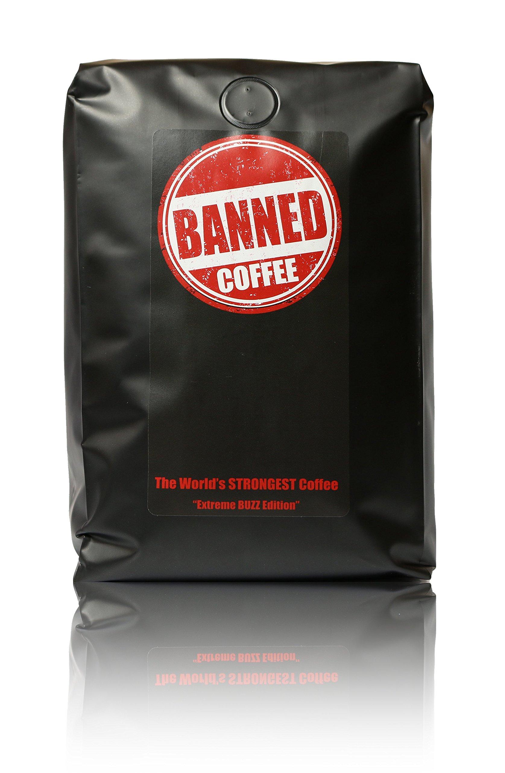 Banned Coffee Banned Coffee Whole Bean World's most delicious Strongest Coffee - Our Best Medium Dark Roast - 1 LB Bag