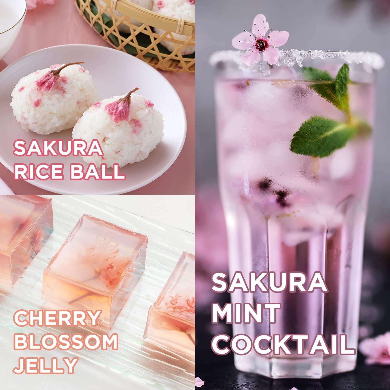 NESTLADY NESTLADY Edible Salt Pickled Sakura, Pickled Sakura Cherry Blossoms, 70g / 2.47oz