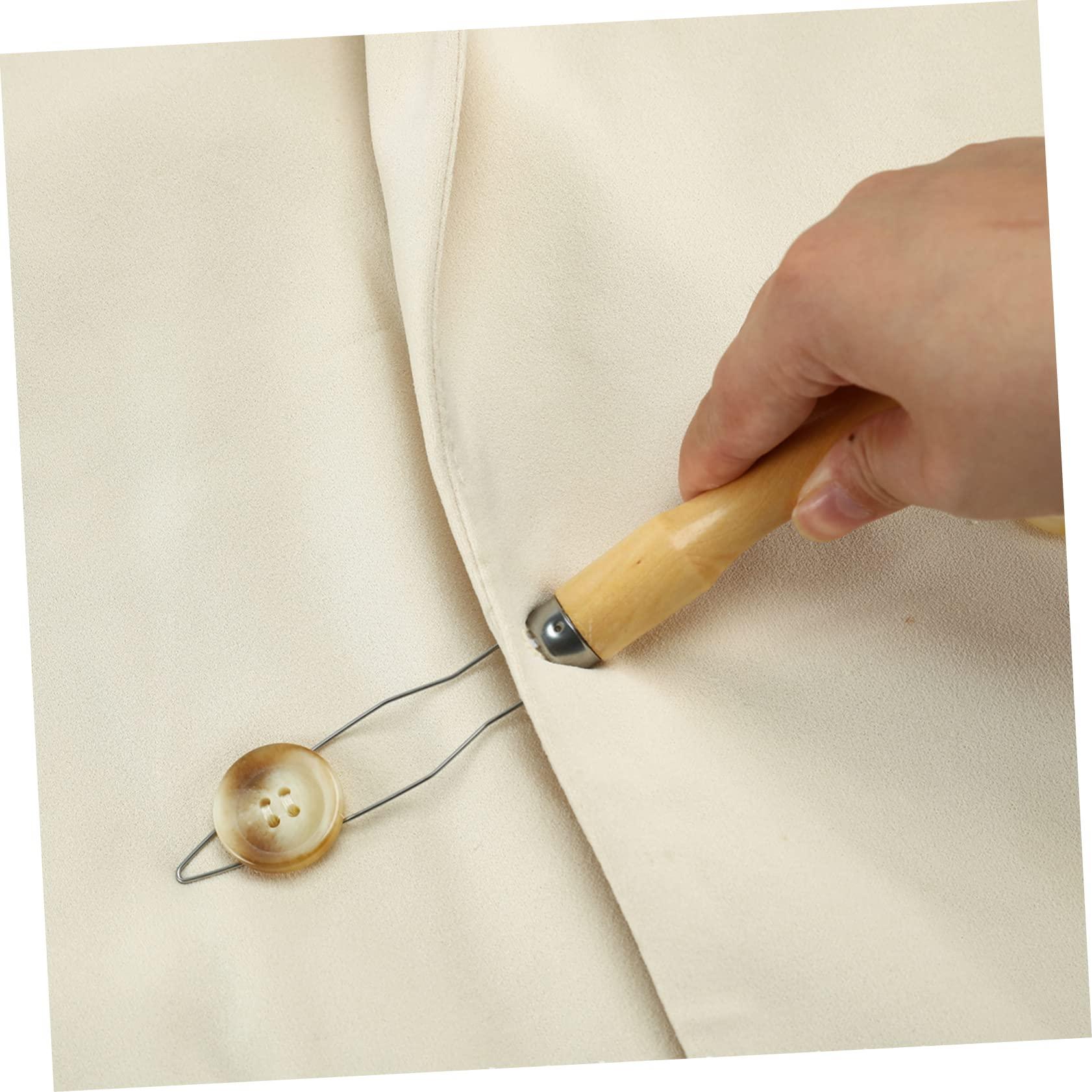 Mobestech Mobestech 15 Pcs Button Threader Button Puller Home Button Aid Shirt Buttons Zipper Pull Helper Easy Buttoning Tool Button Hook Aid Dressing Stick Button Helper Tools Grasp Home Page Plastic