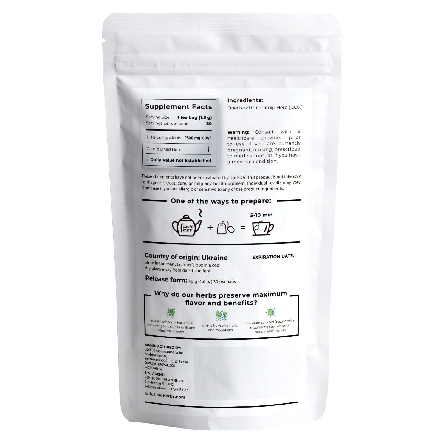 ULTHMOK Premium 100 Unsmoked Yerba Mate Tea Bags, Made with 100% Pure Yerba Mate Leaves, No Additives & Caffeine Free.