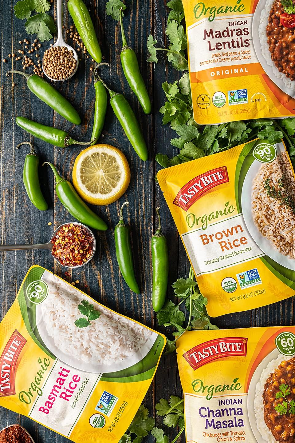 TASTY BITE Tasty Bite Organic Brown Rice, 8.8 Ounce, Ready to Eat, Microwavable, Vegan, Gluten-Free