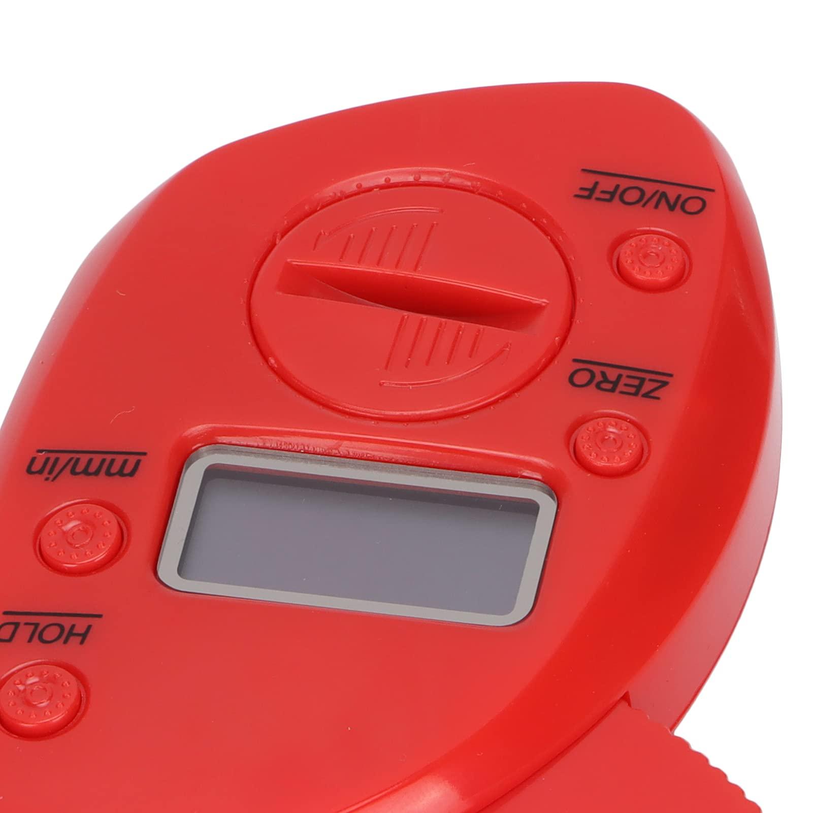 Shanrya Body Fat Caliper, Accu Measure Fat Calipers Subcutaneous Fat Calipers Body Fat Measurement Device Fat Calipers for Trainers for Fitness Enthusiasts(red)