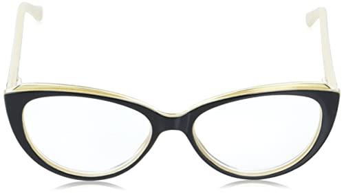 Sofia Vergara x Foster Grant Sofia Vergara x Foster Grant Women's Sofia Reading Glasses Cat-Eye, Black, 56 mm + 3