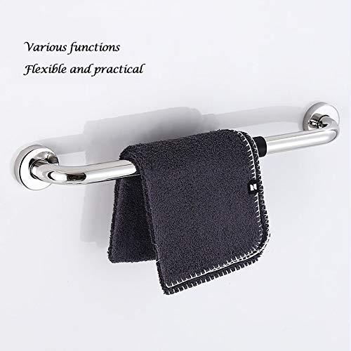 NOALED Grab Rail Bathroom Handrail for Showers and Walls Modern Grab Rails for Bathroom, Stainless Steel PVC Grab Bars for Bath and Shower