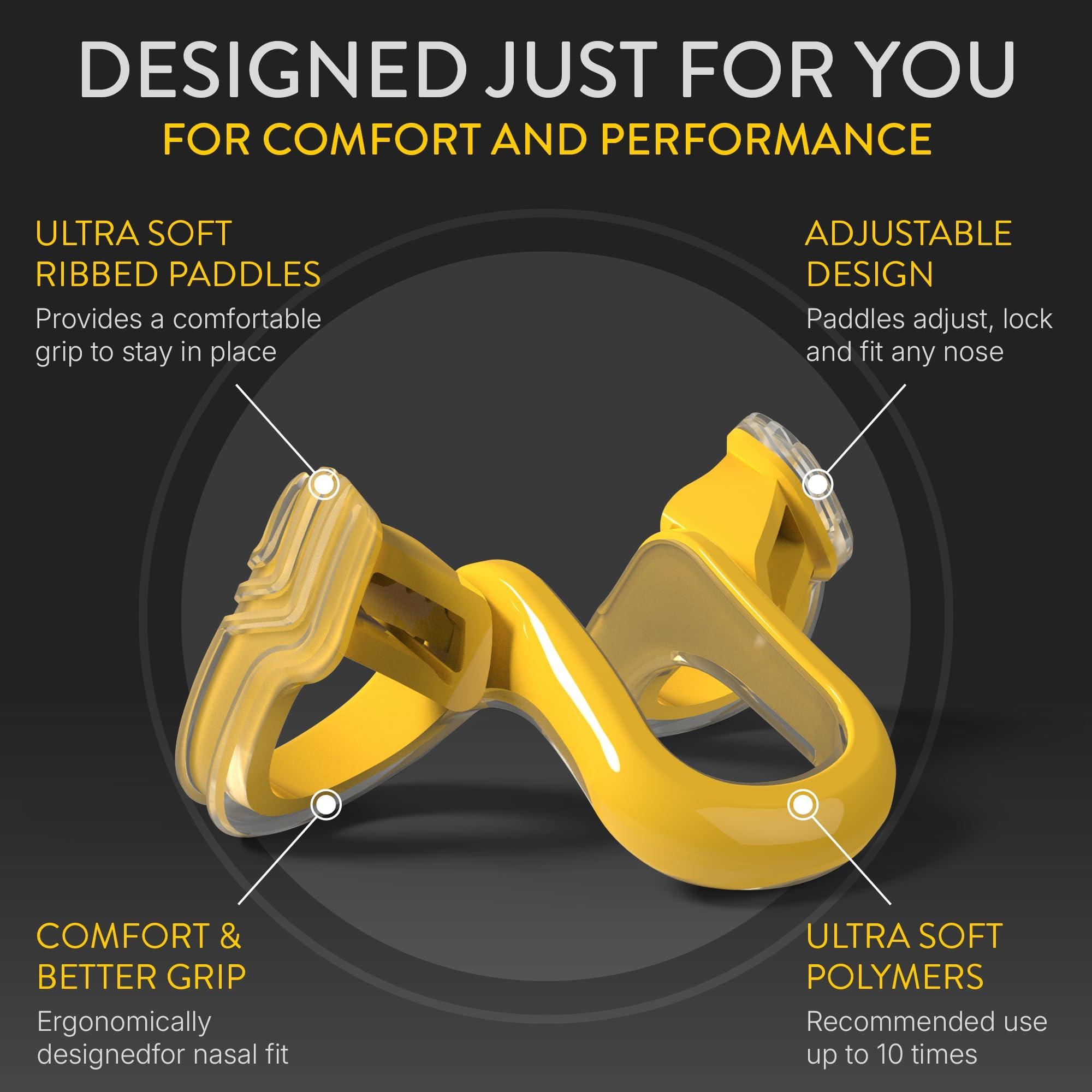 Rhinomed Limited Rhinomed Turbine Nasal Dilator for Athletic Breathing - Large 3pk - Adult Stocking Stuffers - Improves Airflow During Exercise - Nasal Dilators for Exercise - Internal Nasal Dilator - Lightweight