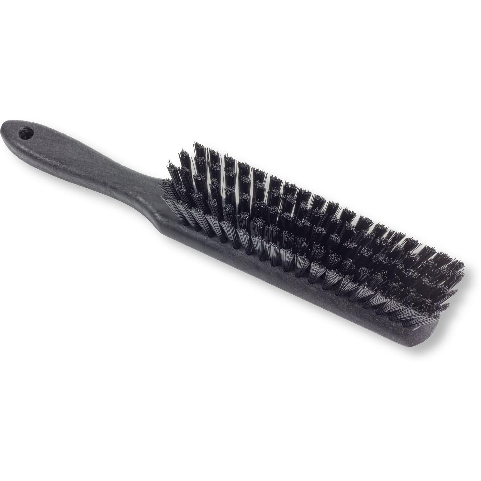 SPARTA SPARTA Handheld Soft Counter Brush 8 Inch Bristle Span, Multi-Use Dust Brush with 5 Inch Handle for Tables, Countertops, and Delicate Surfaces, Polyester, Black