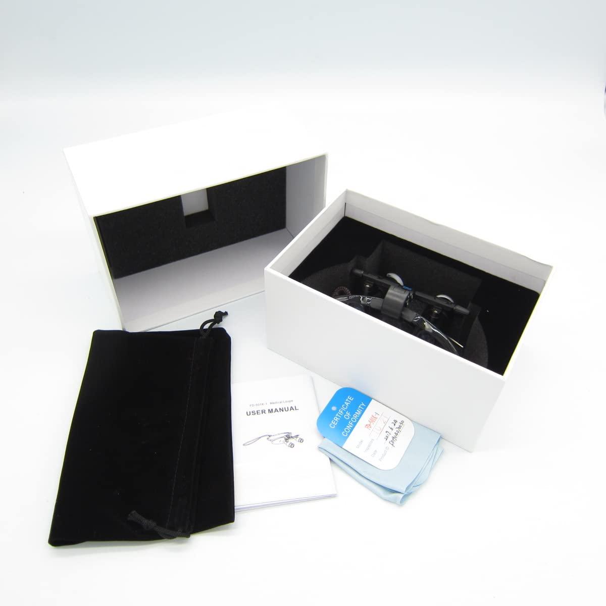 NSKI 4.0X Binocular Loupes Magnifying Glasses FD-501K High Glasses Loupes Protective Spectacles Glasses