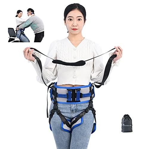WEEOATAR WEEOATAR Medical Nursing Gait Belt, Non-Slip Transfer Nursing Sling with Handles, Mobility Standing and Lifting Aid Transfer Belts for Disabled, Elderly, Injured (Blue)