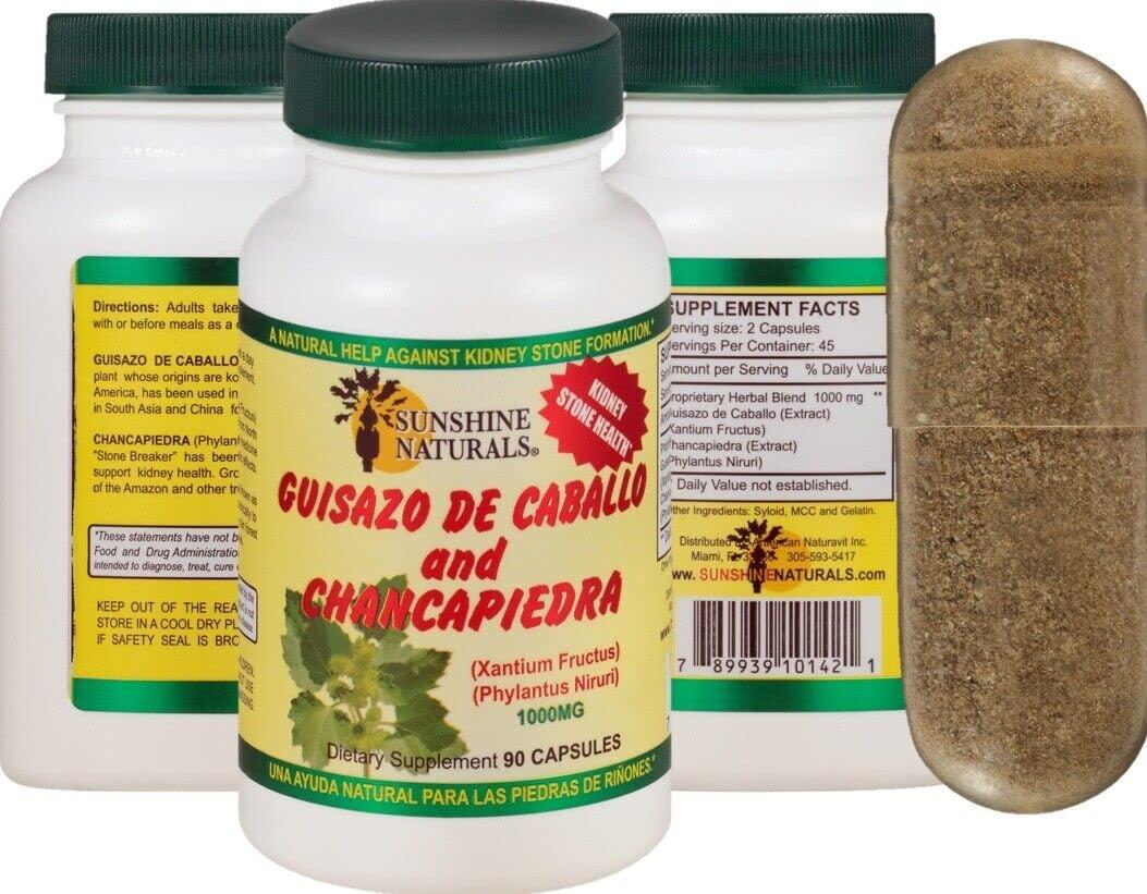 Generic Pure CHANCAPIEDRA Sunshine Guisazo de Caballo and Chanca Piedra 90 Caps +POTENTE