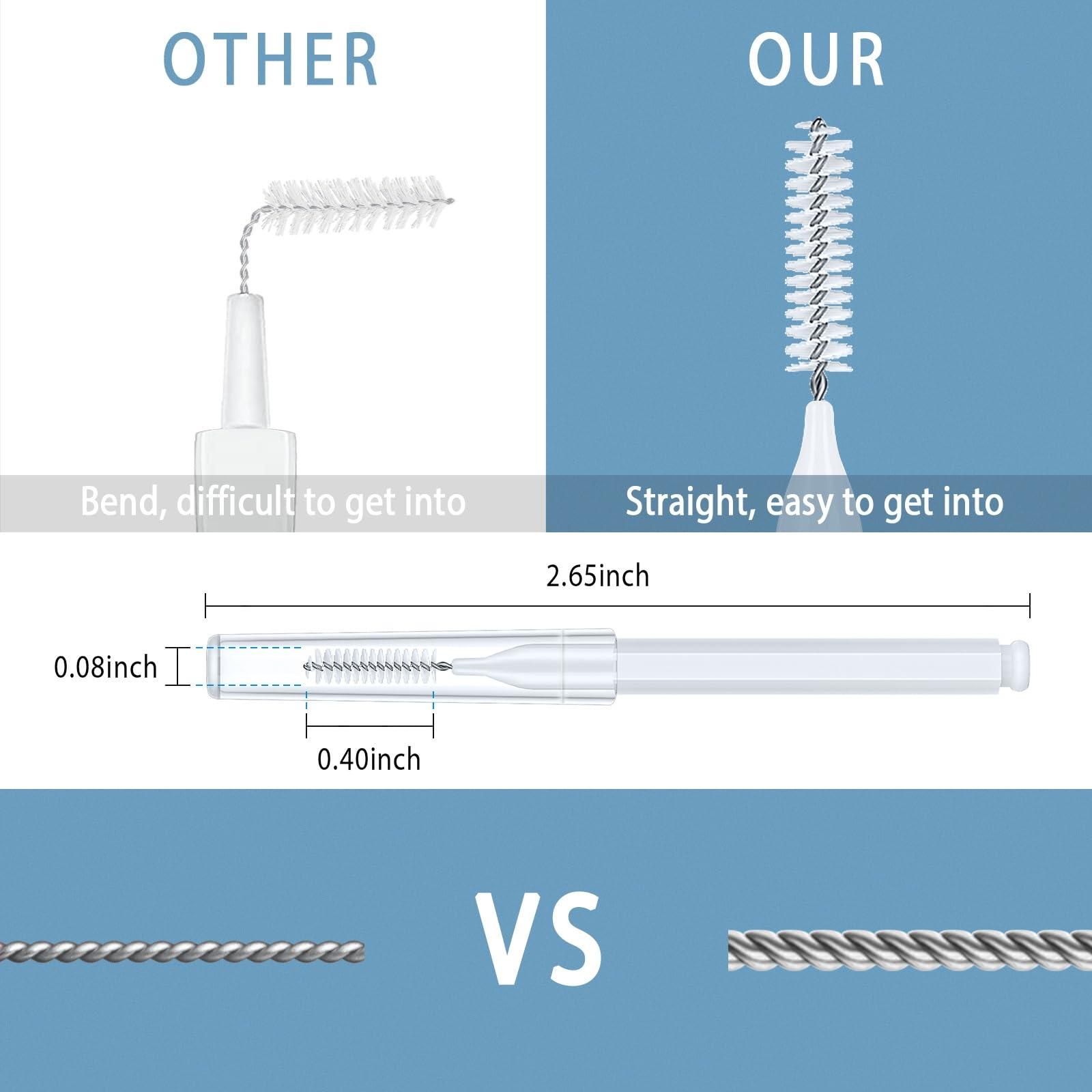 Lumkew Lumkew Shower Head Cleaning Brush for Small Hole,Multifunctional Shower Head Cleaner Tool Anti-Clogging Nozzle with Storage Boxes, Showerhead Cleaning Brushes Picks for Household Bathroom, White