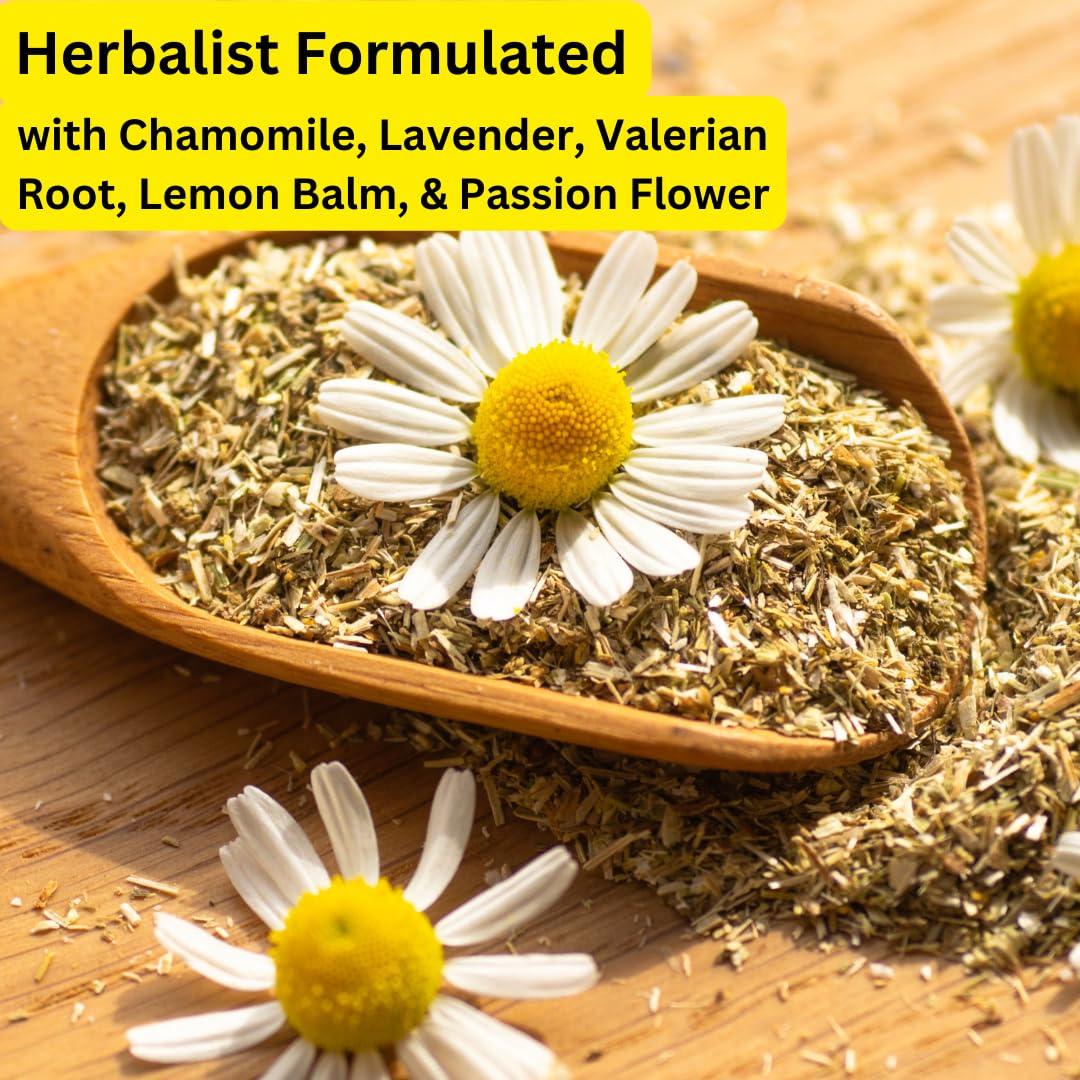 Its Health Tea Sleep Easy Herbal Tea (w/Chamomile, Lavender, Lemon Balm, Valerian Root, & Passion Flower) For A Good Nights Rest