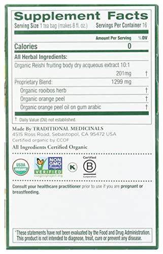 Traditional Medicinals Traditional Medicinals, Organic Reishi Mushroom Tea, 16 Count