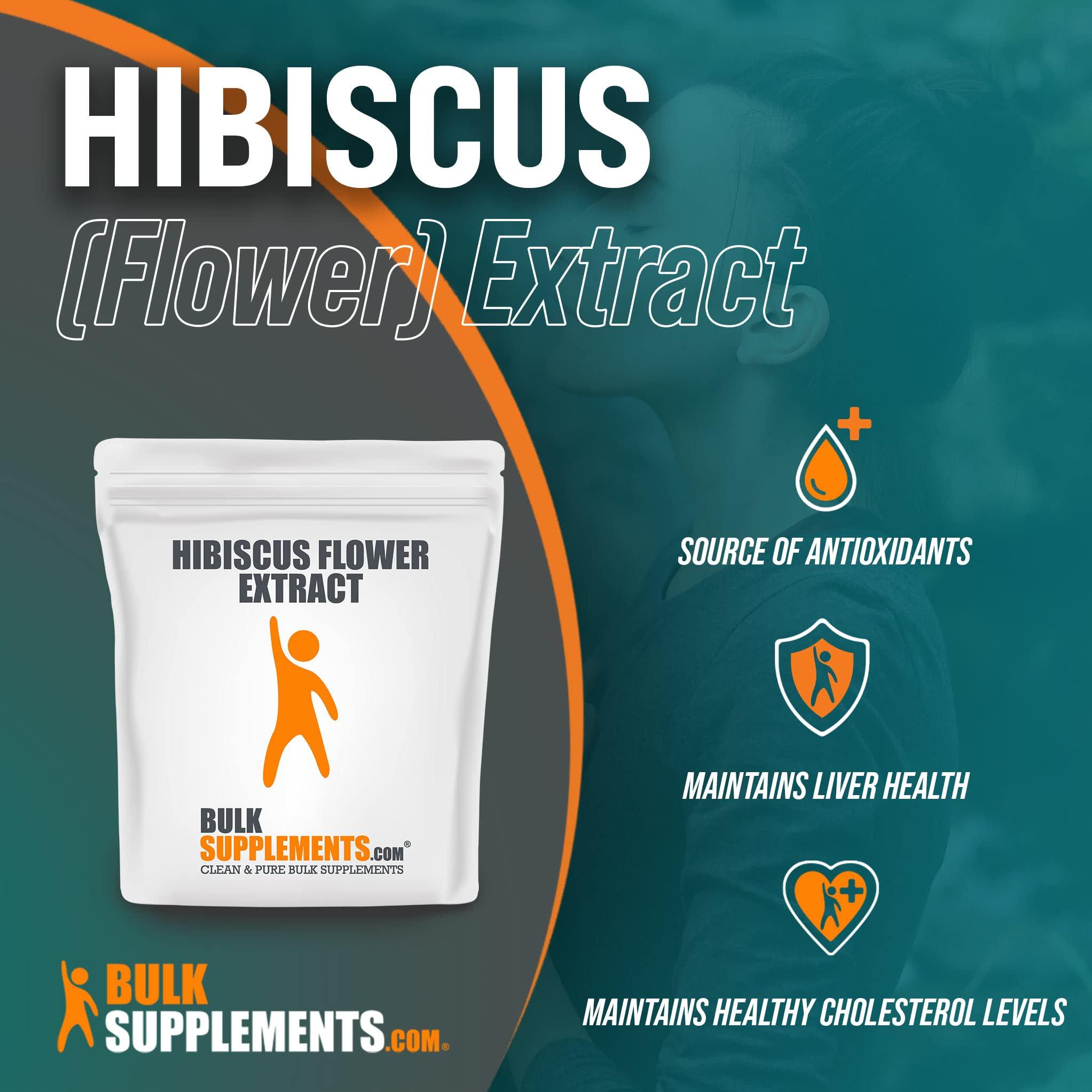 BulkSupplements BulkSupplements.com Hibiscus Flower Extract Powder (25 Kilograms - 55 lbs)