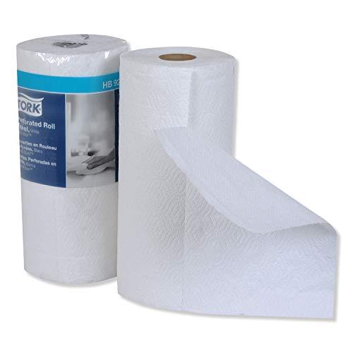 SCAHB9201 Tork HB9201 Perforated Roll Towels, White, 11 x 6 3/4, 2-Ply, 120/Roll, 30 Rolls/Carton