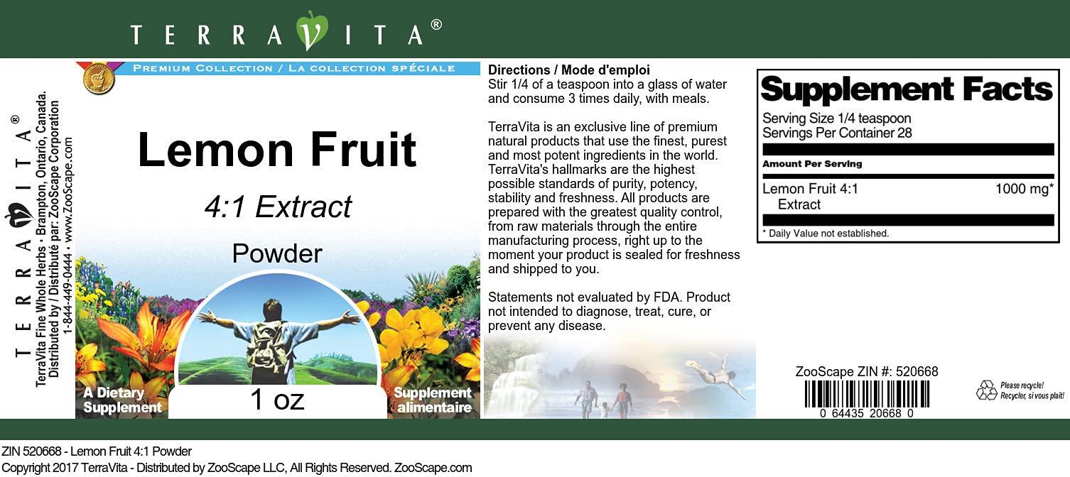 TerraVita Lemon Fruit 4:1 Powder (1 oz, ZIN: 520668)
