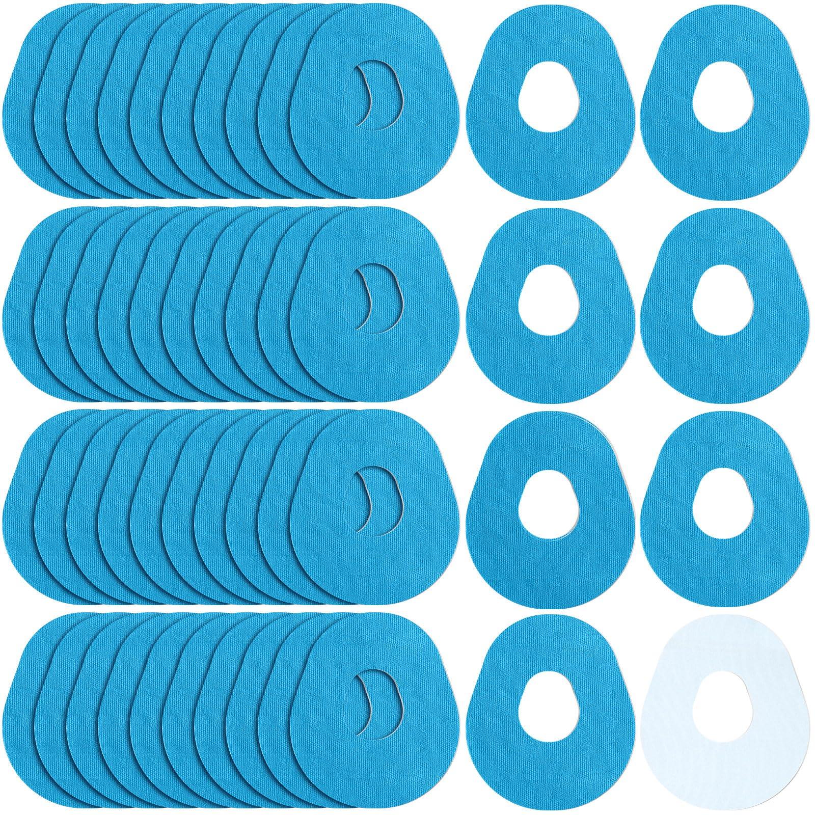 TrelaCo TrelaCo 48 Pack Adhesive Patches Compatible with G7 Overpatch Flexible CGM Sensor Patch Easy to Use Breathable Bandage No Latex Sweatproof Overlay Patch for 10 Days Long Stay(Blue)