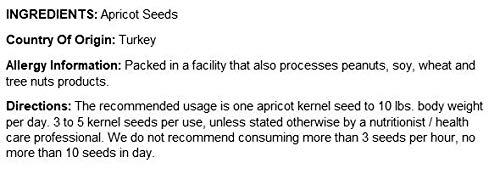 NUTS - U.S. - HEALTH IN EVERY BITE ! NUTS U.S. - Sweet Raw Apricot Kernels (Seeds) | Unpasteurized and Non-GMO | No Sulphure | Packed In Resealable Bags!!! (1 LB)