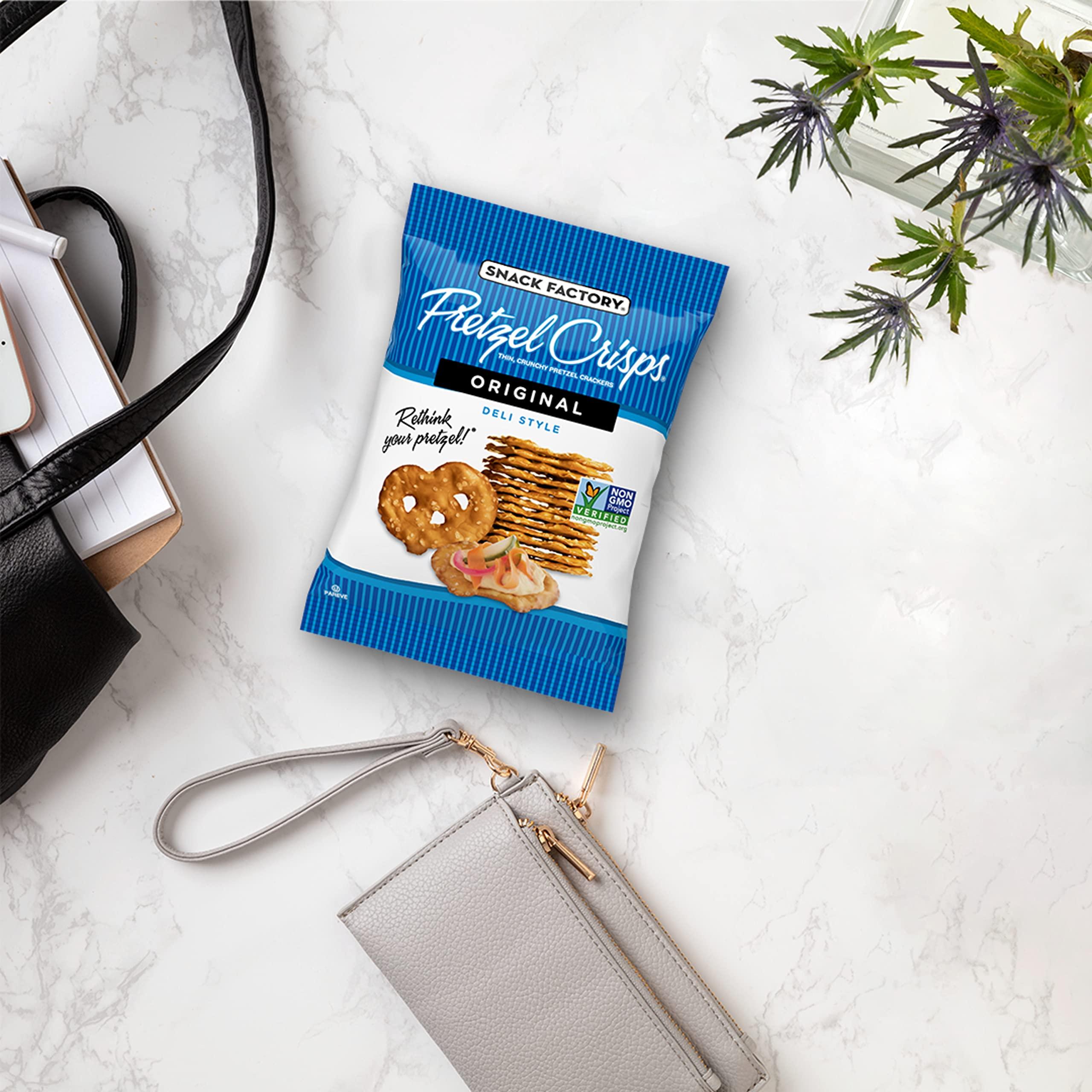 Snack Factory Snack Factory Pretzel Crisps, Original, 1 Oz Snack Packs, 10 Ct