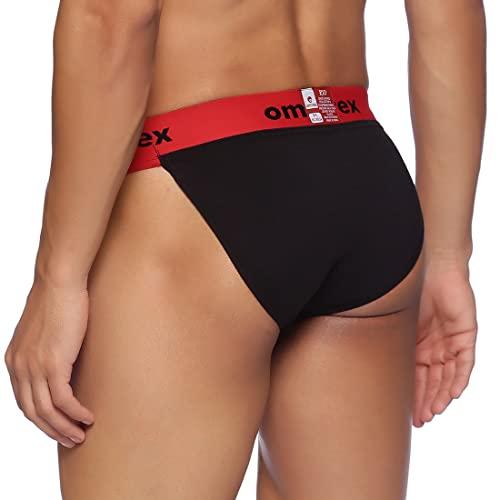 Omtex Omtex Rio Back Covered Supporter for Men with Cup Pocket, Ideal for Workout and Sports Quick Dry Moisture Wicking Underwear - Red - Large