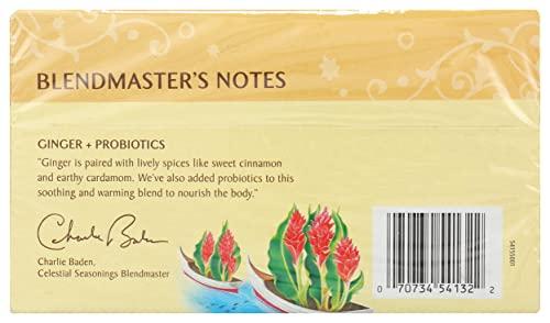 Celestial Seasonings Celestial Seasonings Ginger & Probiotics Herbal Tea, 20 CT