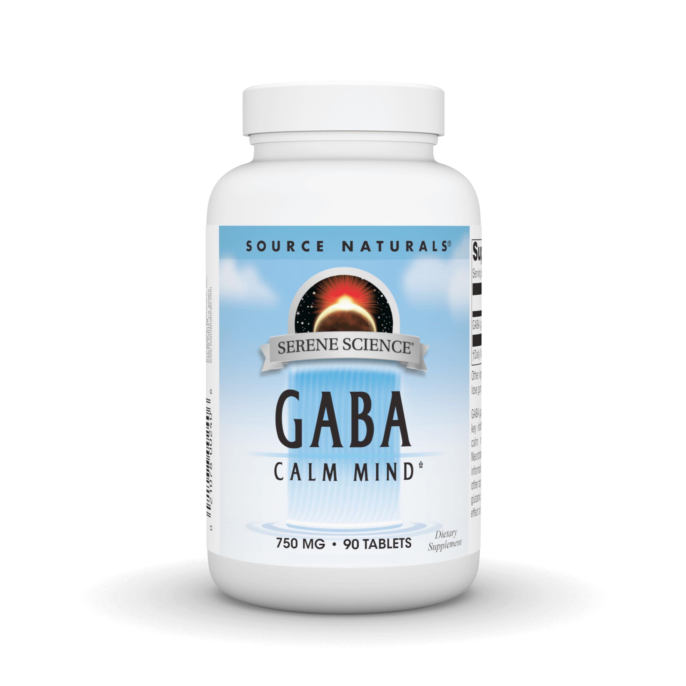 Source Naturals Source Naturals Serene Science GABA, for a Calm Mind* - 750mg, 90 Tablets