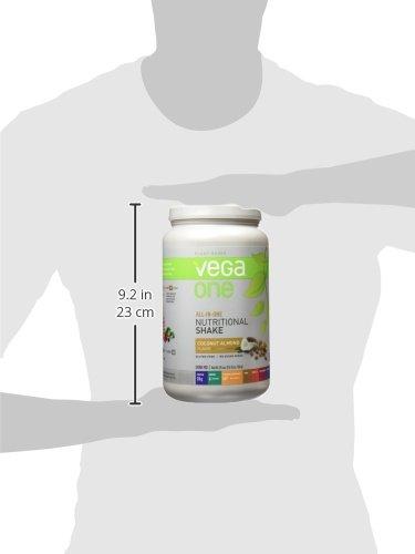 Vega Vega One All-In-One Nutrition Shake Coconut Almond (20 servings) - Plant Based Vegan Protein Powder, Non Dairy, Gluten Free, Non GMO, 29.4 Ounce (Pack of 1)