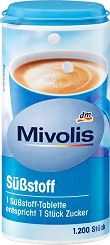 Mivolis dm Mivolis Sweetener Tablets, Gluten and Colour-Free, Vegan 1.200 St., 72 g /2,54 Oz.(Pack of 1)