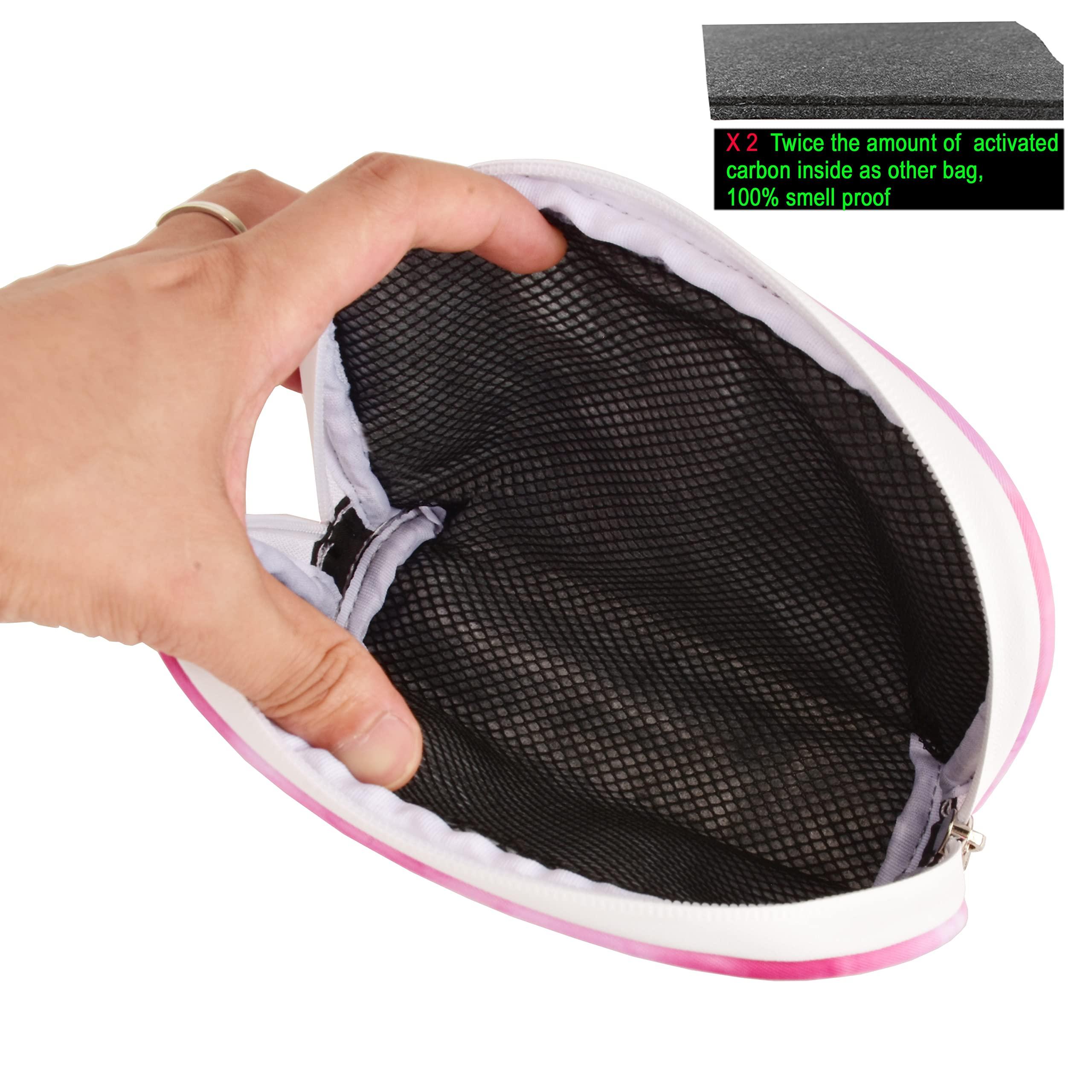 MZIPLINE MZIPLINE Smell Proof Backpack with TSA Lock and Key and Small Pink Odor Proof Case