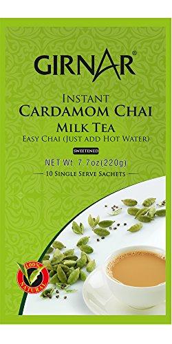GIRNAR Girnar Instant Chai/Tea Premix With Cardamom, 10 Sachet Pack