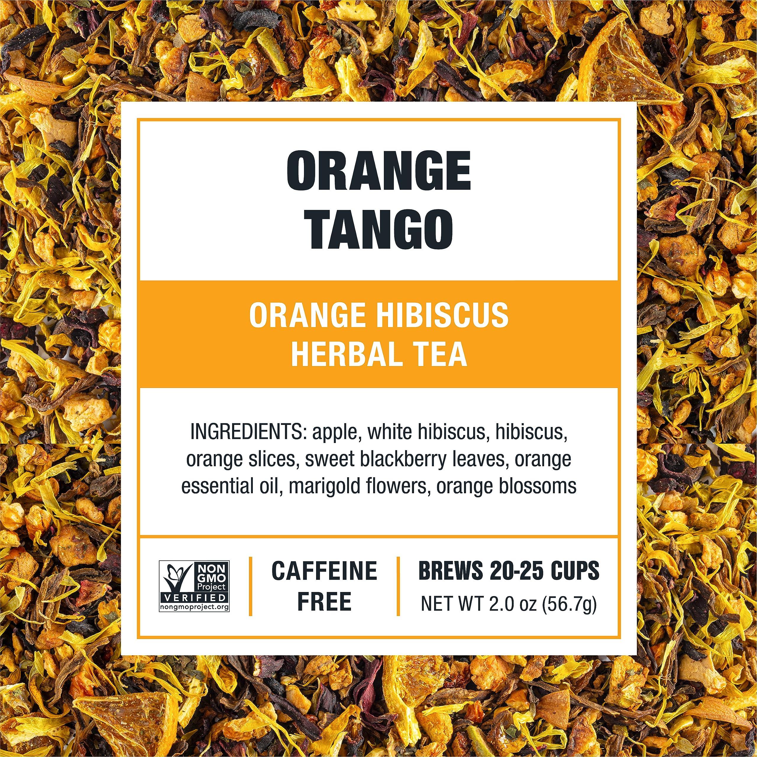 Tiesta Tea Tiesta Tea - Orange Tango | Orange Hibiscus Herbal Tea | Premium Loose Leaf Tea Blend | Non-Caffeinated Fruit Tea | Make Hot or Iced & Up to 25 Cups | Made w/Natural Ingredients, 2oz Resealable Pouch