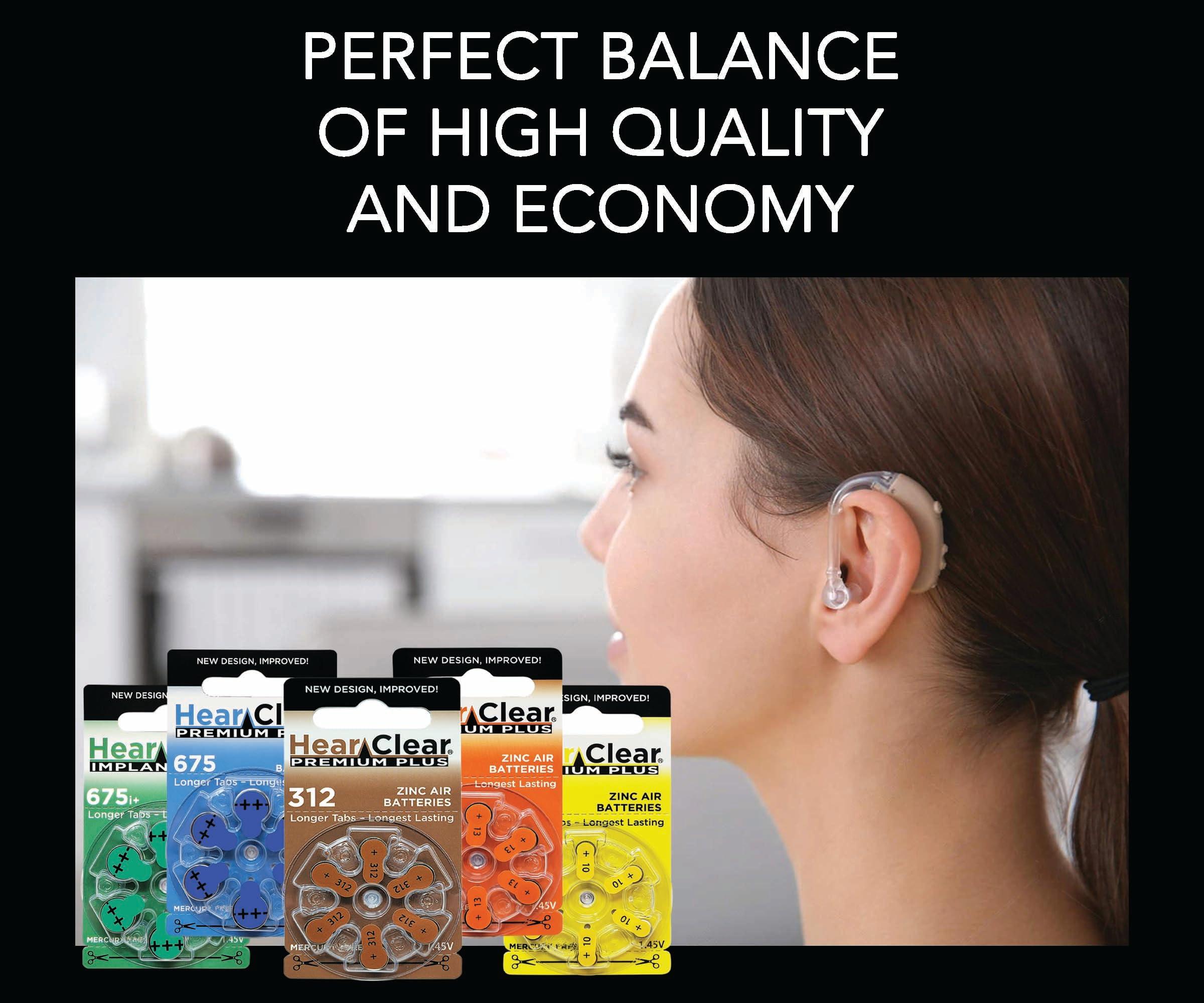 Hear Clear HearClear Size 312 PR41 Hearing Aid Batteries Brown Tab (30 Batteries)