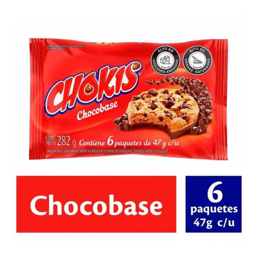RUUFE Chokis cookies (3 pack) Gamesa Chokis Cookies Cholocate Chip Cookies Great for lunch, camping, snack. Mexican snack Colombian Snack Colombian food products Colombian snack food mecato colombiano