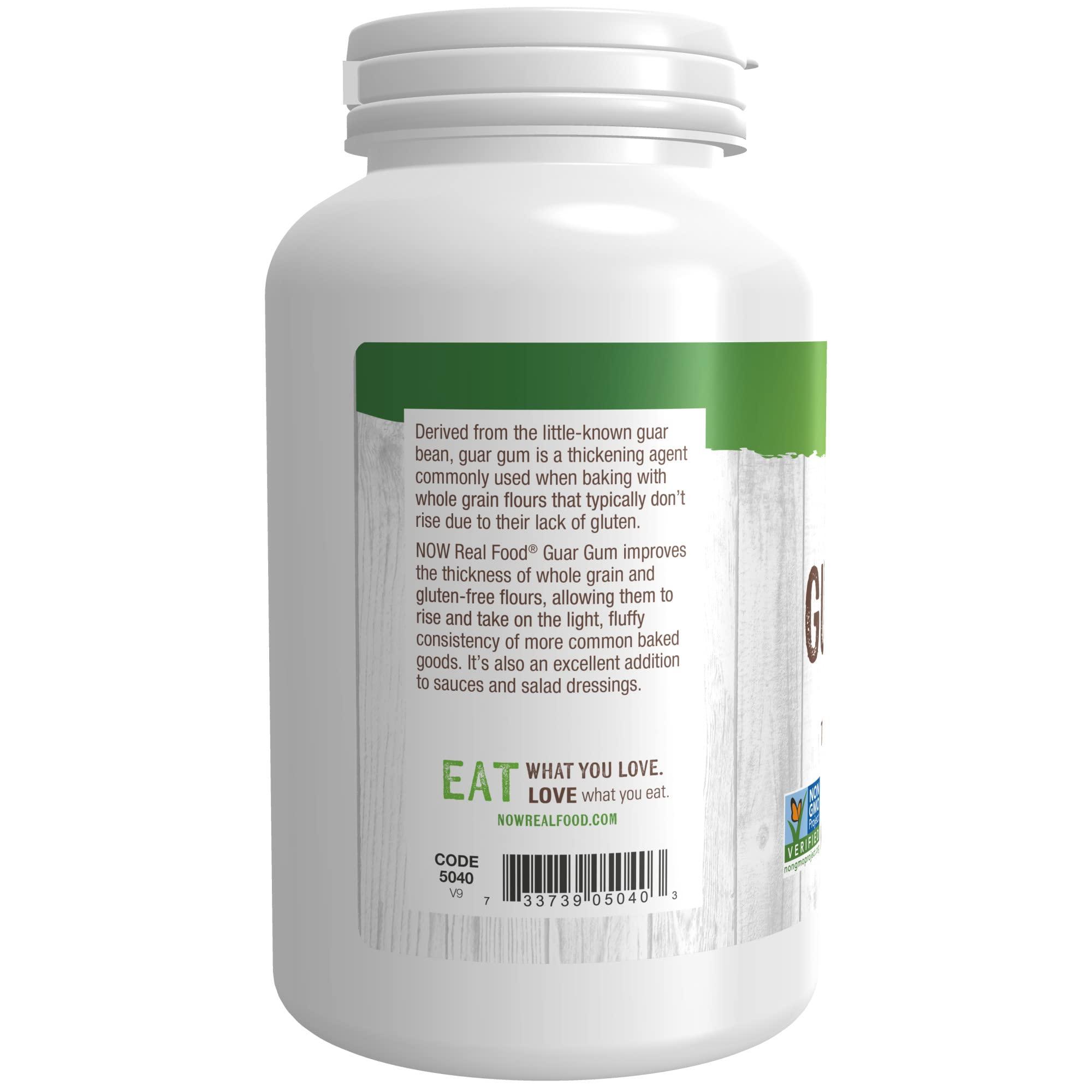 NOW NOW Foods, Guar Gum Powder, 100% Pure Powder, Natural Thickener, Gluten-Free, 8-Ounce