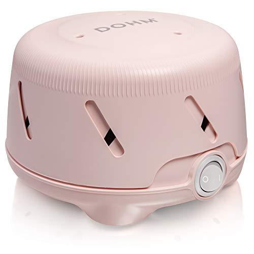 Marpac Yogasleep Dohm Uno White Noise Sound Machine, Natural Pink Noise from a Real Fan, Adjustable Tone & Noise Canceling for Office Privacy & Meditation, Sleep Aid for Travel, Baby & Adults (Pink)