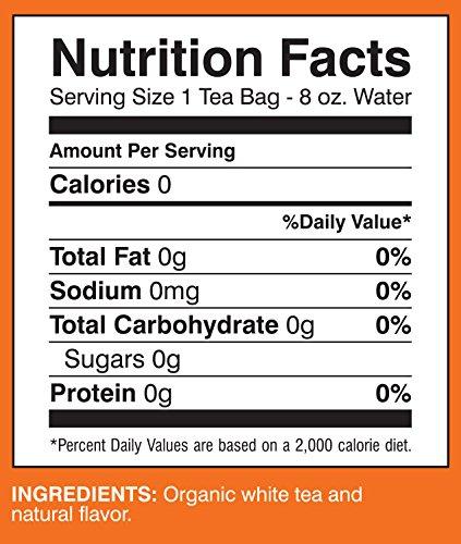 Davidson's Davidson\'s Organics, White Peach, 25-count Tea Bags, Pack of 6