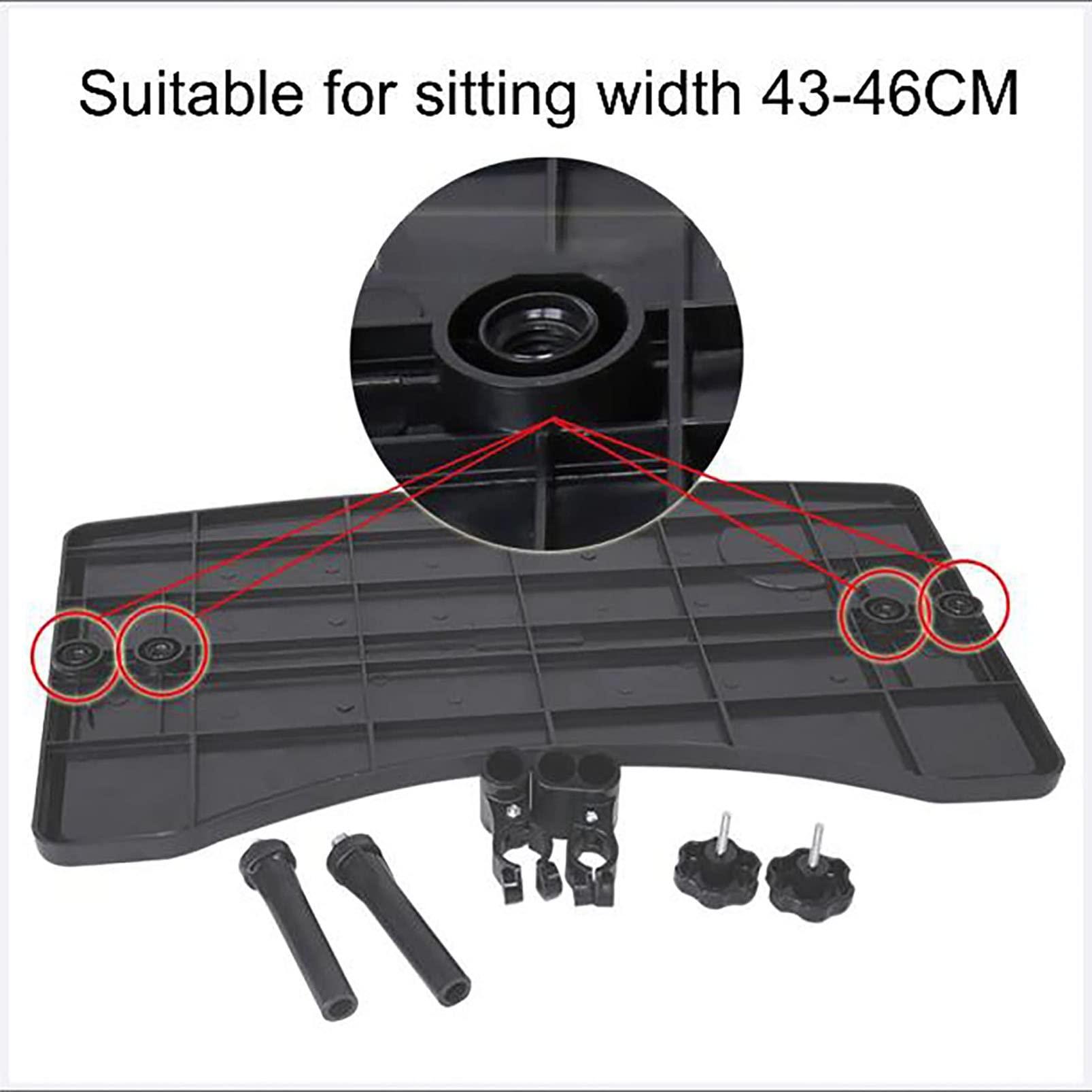 WWTSMYXGS Wheelchair Lap Tray Table, Detachable Wheelchair Tray with Cup Holder, Sturdy Portable Wheelchair Dining Table Board for Couch Bed Wheelchair Eating Reading