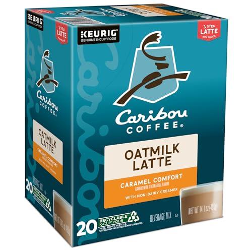 Caribou Coffee Caribou Coffee Caramel Comfort Oatmilk Latte, One Step Latte Single Serve Keurig K-Cup Pods, 20-Count Box