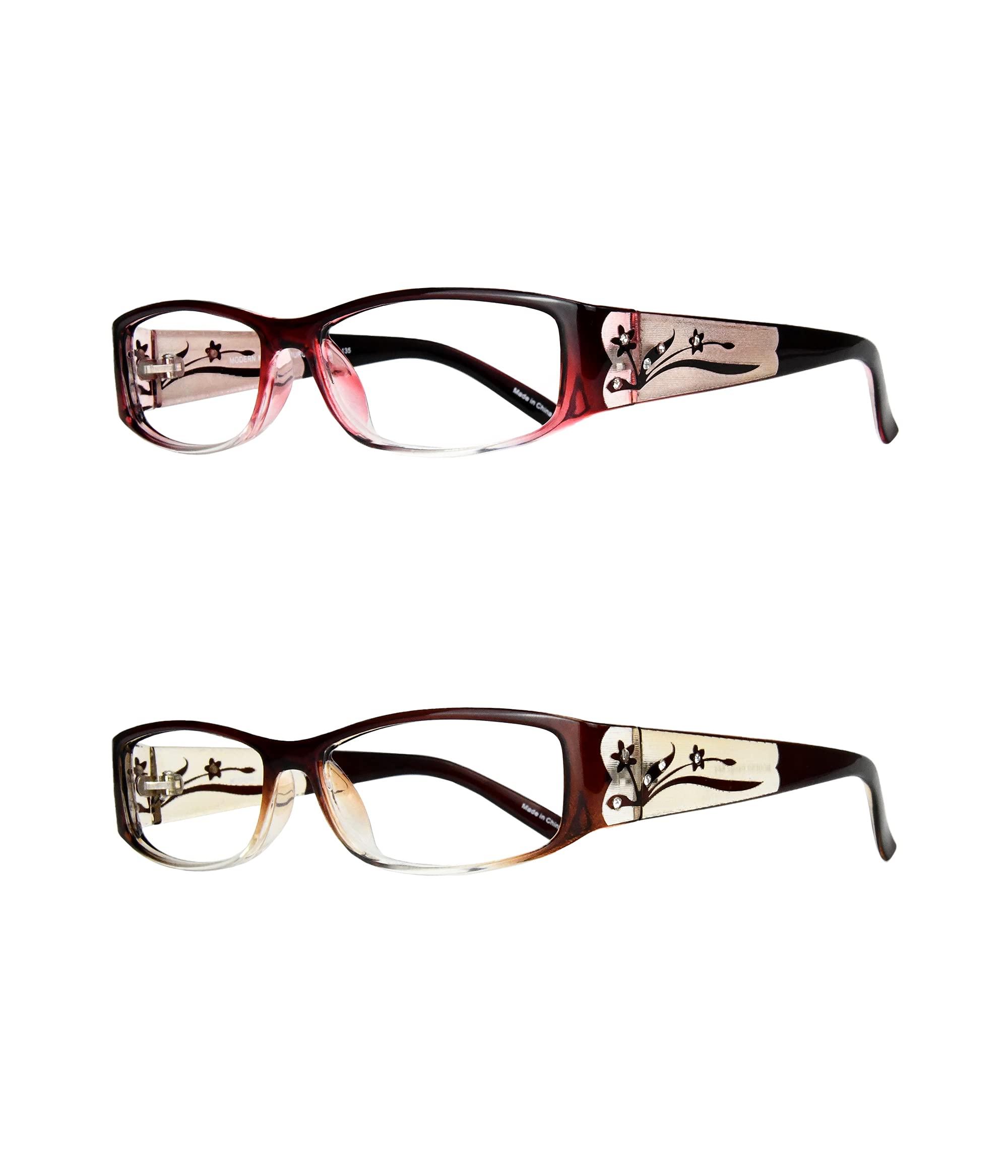 EYEBOGO EYEBOGO Kaylee Stylish Reading Glasses for Women (2-Pack, 1.75)