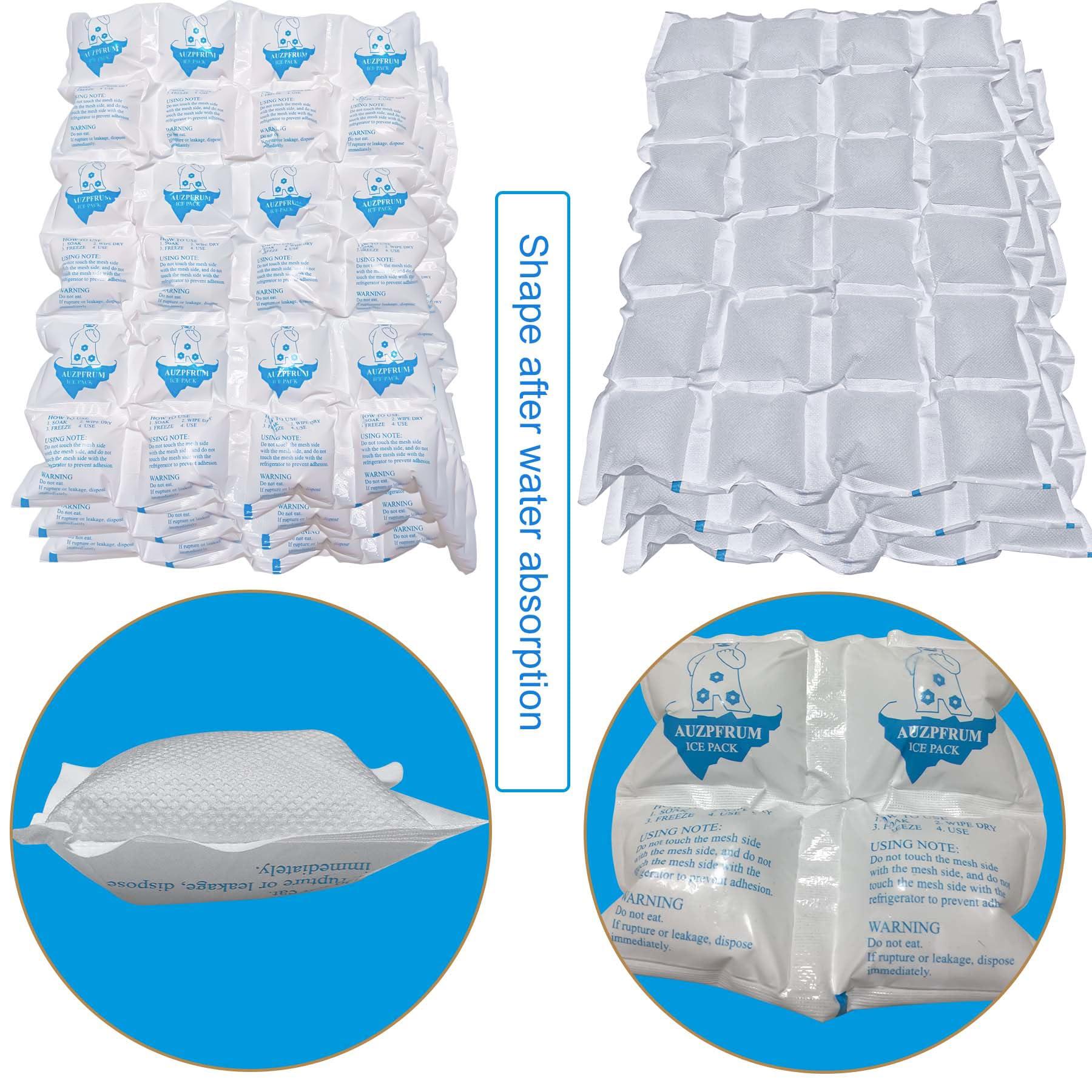 TarppedRock TarppedRock Dry Ice Pack for Shipping Frozen Food, Reusable Ice Packs for Coolers Long Lasting, Flexible Cold Packs Sheets for Lunch Box (5 Large Sheets)