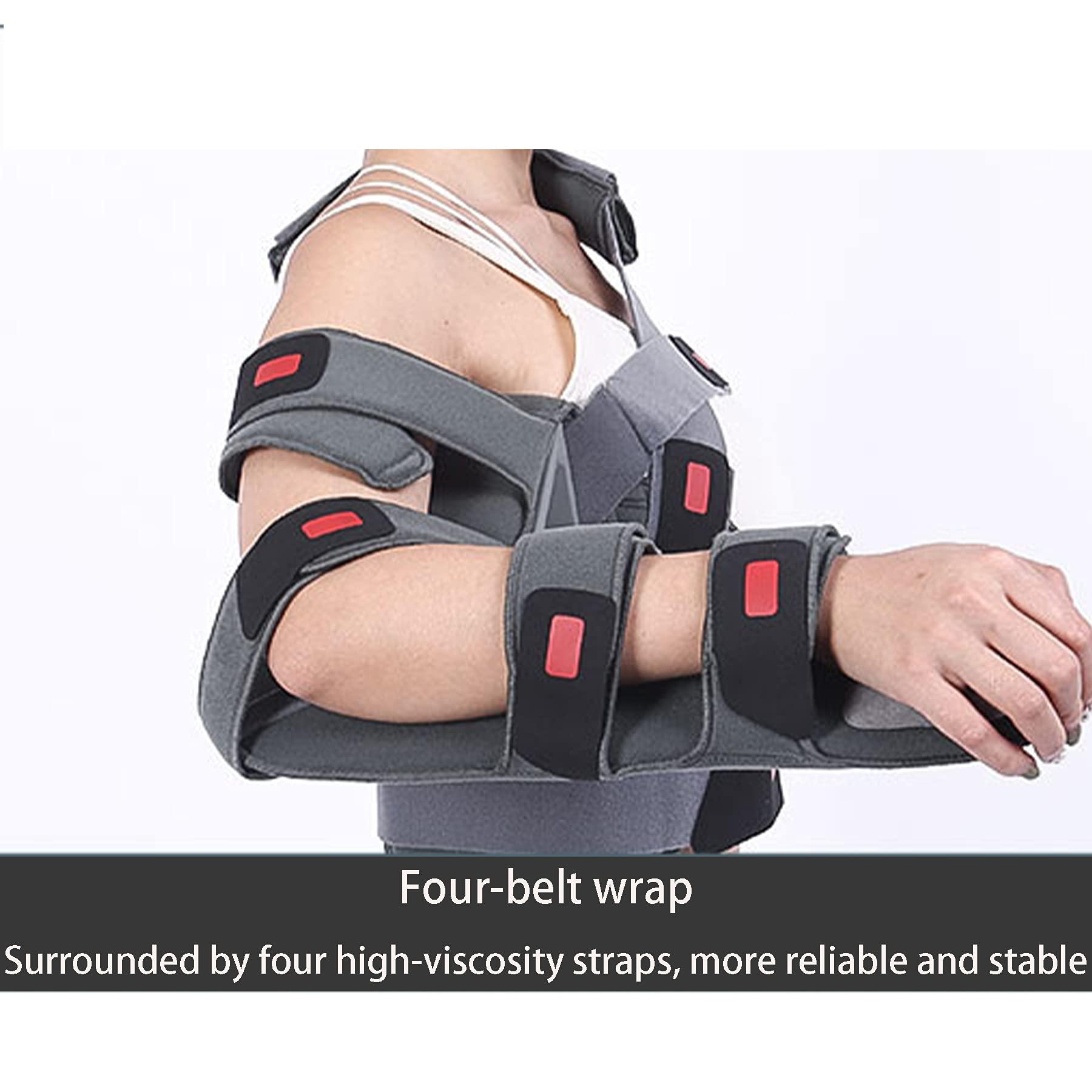 WILLQ Shoulder Abduction for Adjustable Rotator Cuff and Elbow Support Broken Fractured Bones Arm Shoulder Injury Support for Rotator Cuff Surgery Broken Arm for Men and Women