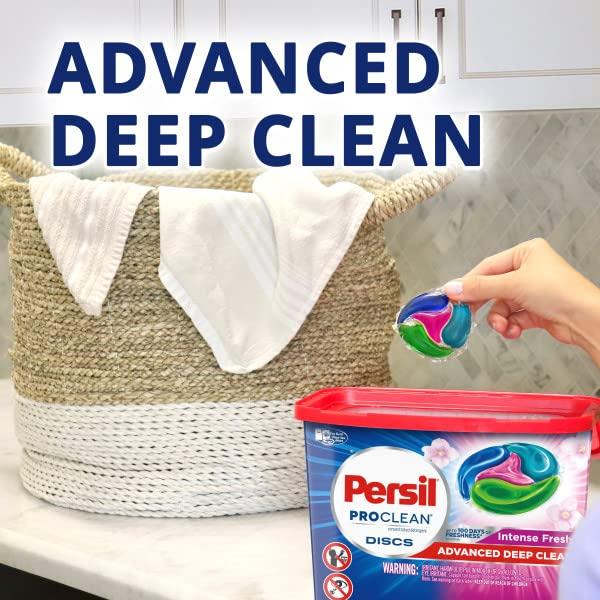 Persil Persil Discs Laundry Detergent Pacs, Intense Fresh, High Efficiency (HE) Compatible, Laundry Soap, 40 Count