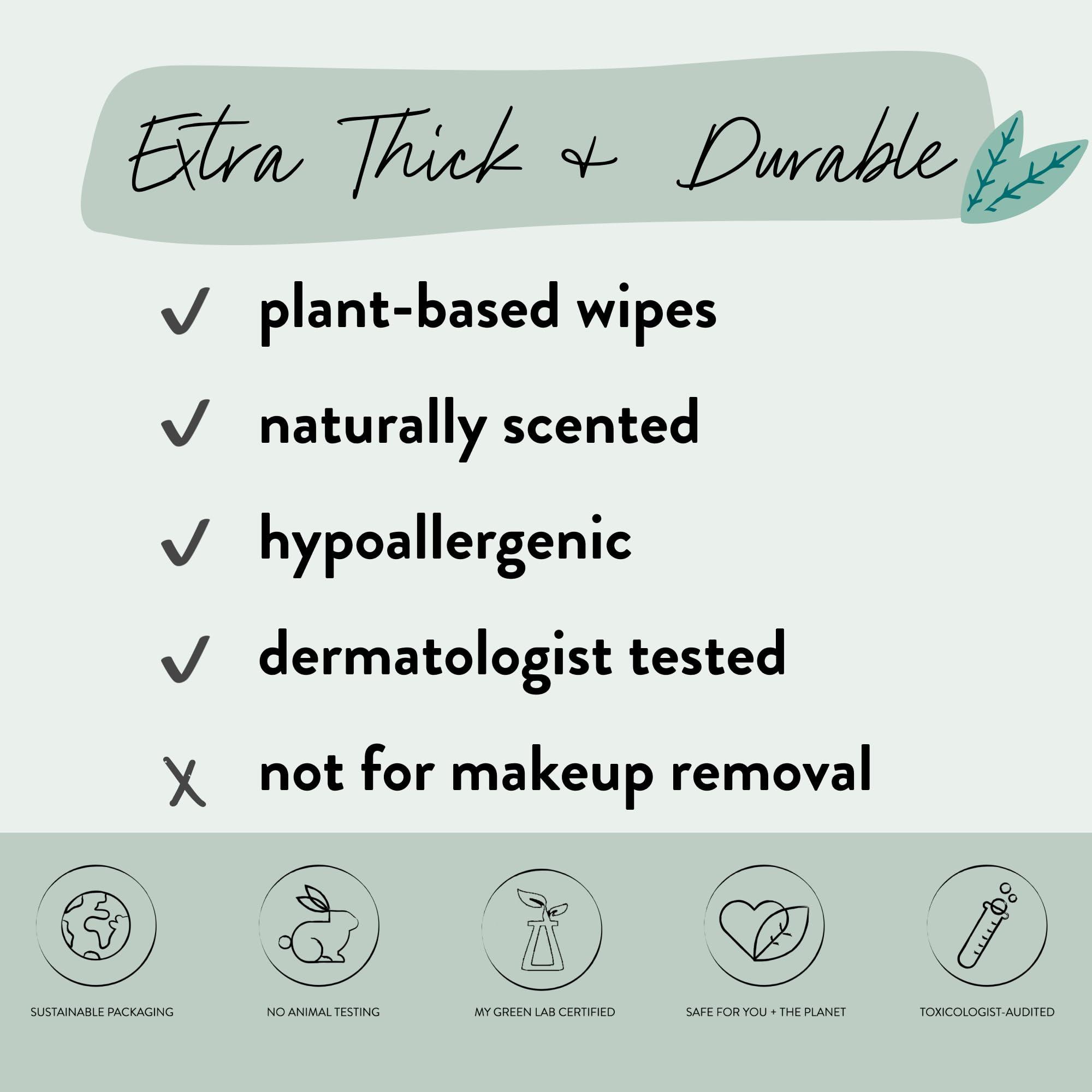 The Honest Company The Honest Company Calm + Cleanse Naturally Scented Wipes | Cleansing Multi-Tasking Wipes | 99% Water, Plant-Based, Hypoallergenic | Lavender, 240 Count