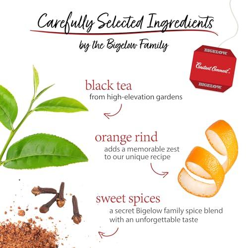 Bigelow Tea Bigelow Tea Constant Comment Black Tea, Caffeinated Tea, 20 Count Box (Pack of 6), 120 Total Tea Bags