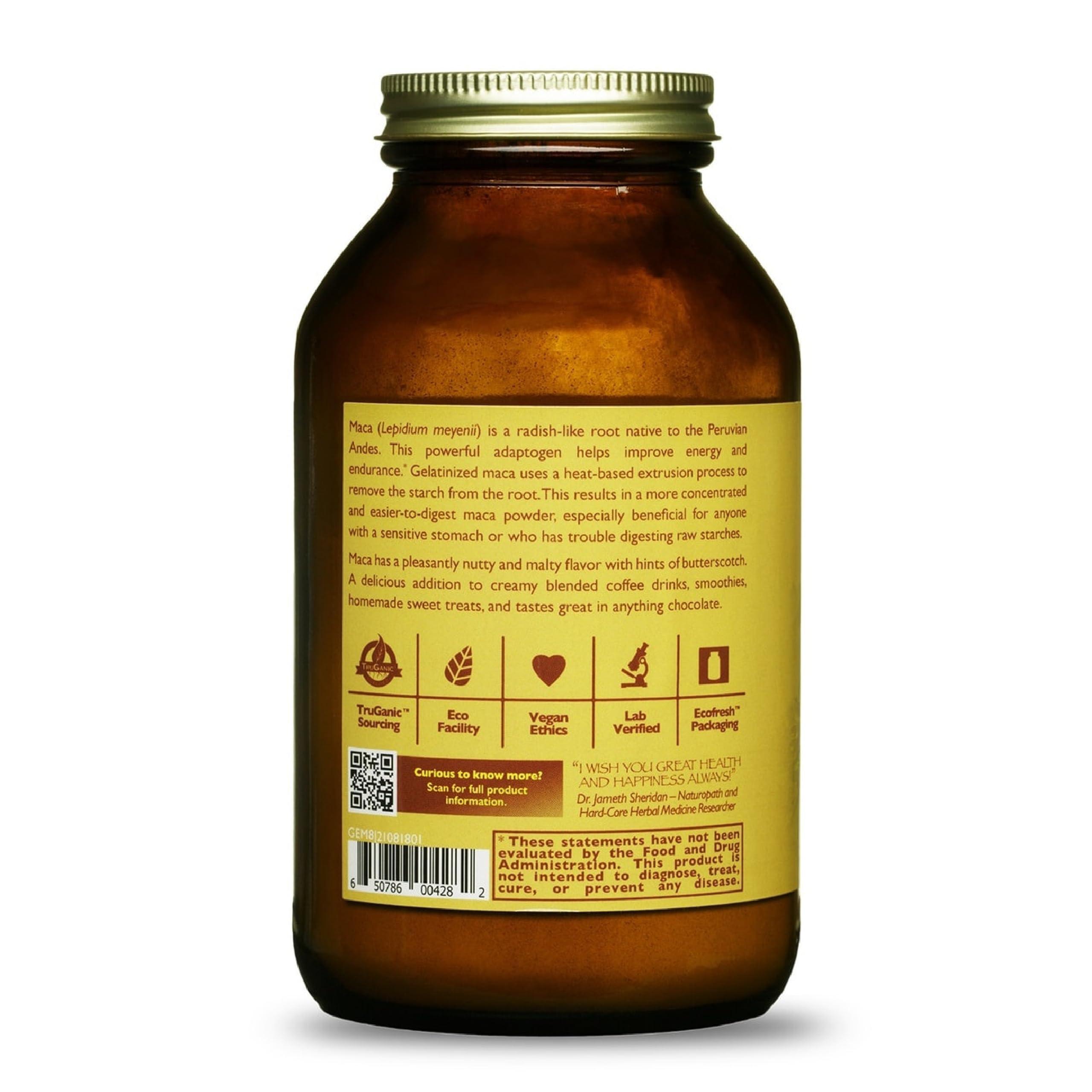 HEALTHFORCE SUPERFOODS Healthforce Superfood Gelatinized Maca - 8 Oz Powder