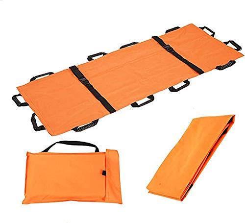 Nurth Nurth Oxford Folding Soft Stretcher with 8 Handles Waterproof Foldable/Emergency Rescue Back Stretcher with Storage Bags for Hospital,Clinic, Home,Sports venues,Ambulance Capacity 350 lbs Orange
