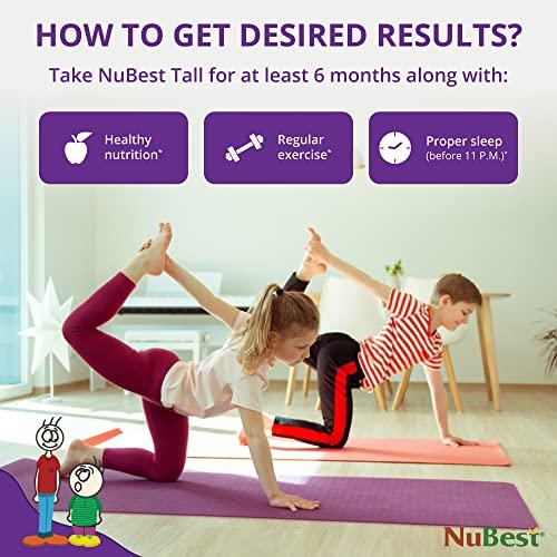 NuBest NuBest Tall - Powerful Formula for Strong Bones, Immunity & Healthy Development with Calcium, Collagen & Herbs - for Children (5+) & Teens Who Don’t Drink Milk Daily - 2 Pack | 2 Months Supply