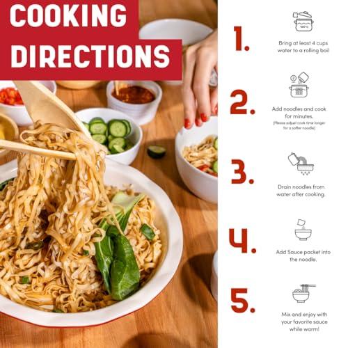 A-SHA A-Sha Healthy Asian Instant Noodles with Sauce Pack | Best Sellers Variety Bundle | Vegan, Air Dried, High Protein | Great For Ramen, Stir Fry, Wok | 4 Flavors, 19 Packs